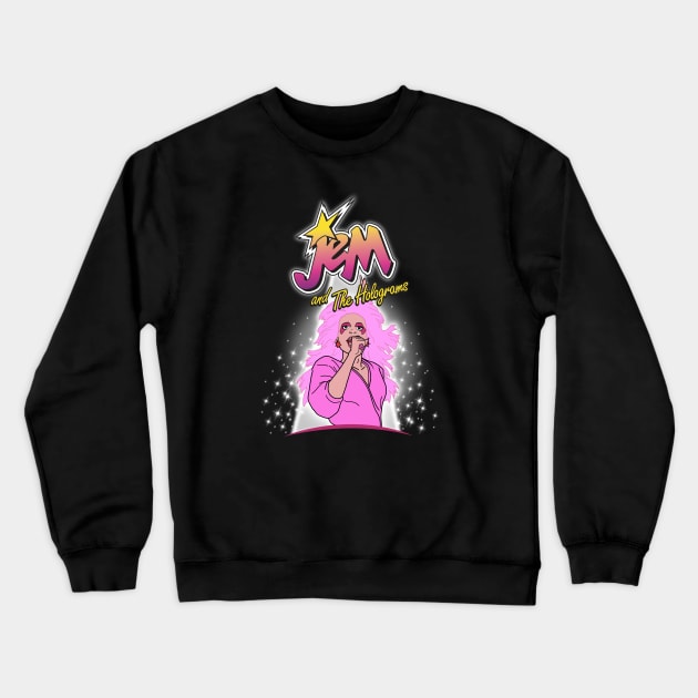 Jem and the Holograms Crewneck Sweatshirt by Chewbaccadoll